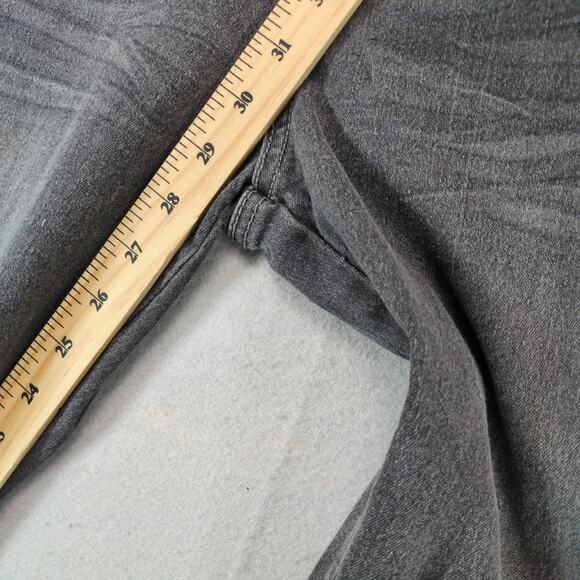 Denim & Rivets Y2K Charcoal Jeans Women's 20 Stretch 34x29" Glitter Side Stripe - Picture 5 of 10